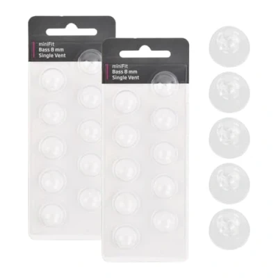 Afbeelding van Gehoorapparaatkoepels voor Oticon, parasols gehoorapparaten Oticon 8 mm Single Vent, 20 stuks siliconen gehoorapparaten, vervangende oordopjes
