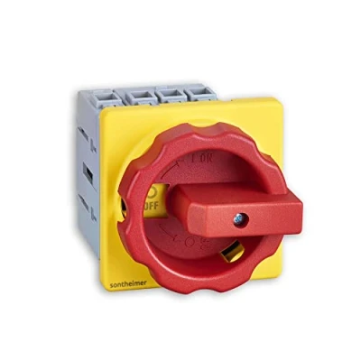 Afbeelding van Sontheimer Hoofdschakelaar 16 A 4 polig, 7,5 kW, type: NLO16/3E/Z33, noodstop/rood geel