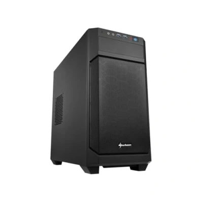 Afbeelding van Sharkoon V1000 Mini tower PC behuizing Zwart