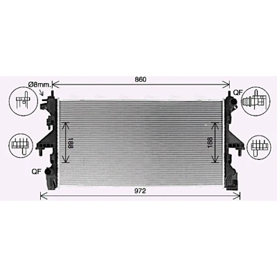 Afbeelding van Ava Cooling Radiateur FT2481