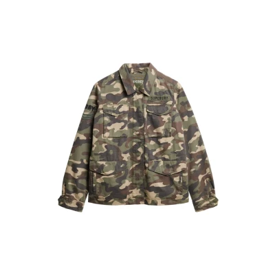 Afbeelding van Superdry Embellished Lichte jas, Dames, Maat: 40, Army camo