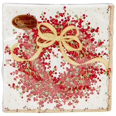 Afbeelding van Caspari 8070D papieren servetten drielaags, 20 stuks, 40 x cm, pepperberry