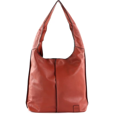 Afbeelding van FREDsBRUDER Leren Schoudertas FB 100 II Shoulderbag Brick Rood