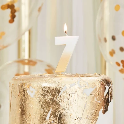 Afbeelding van Ombre Goud Cijfer 7