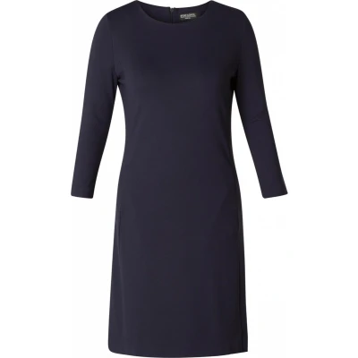 Afbeelding van Base Level jurk Ylona 3/4 mouw donkerblauw