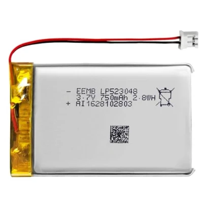 Afbeelding van EEMB lithium polymeerbatterij 3,7 V 750mAh 523048 Lipo oplaadbare batterij met draad JST connector bevestig de polariteit van het apparaat en voor aankoop