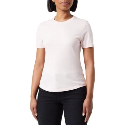 Afbeelding van Tommy Hilfiger SLIM FLAG Script TEE Tshirt print, Dames, Maat: XXL, Whimsy pink