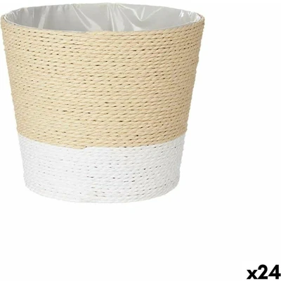 Afbeelding van Grondlegger Wit Touw Plastic 19,5 x 17,5 cm (24 Stuks)