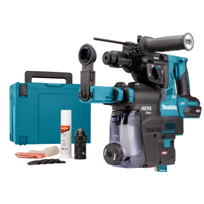 Afbeelding van Makita HR002GZ05 40 V Max Combihamer zonder accu&#039;s en lader, met stofafzuiging aws zender