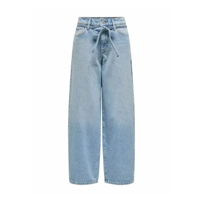 Afbeelding van ONLY Onlgianna Mittlere Taille Ballon Schnitt Relaxed fit jeans, Dames, Maat: 28x32, Light blue denim