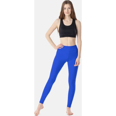 Afbeelding van Merry Style Dames Lange Leggings Sport Vrijetijdsbroek Sporbroek van Katonen Brede Taille MS MS10 429 LE Kobalt S