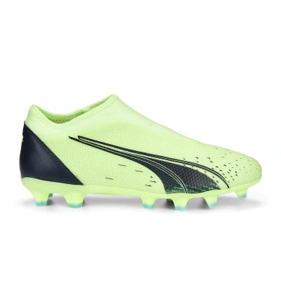 Afbeelding van Puma Ultra Match FG/AG JR Unisex Voetbalschoenen met kunststof noppen voor kinderen, Maat: 38.5, Fizzy light parisian night blue glimmer