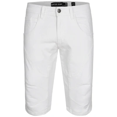 Afbeelding van Indicode Jeans LEON Jeansshort, Heren, Maat: Small, Offwhite