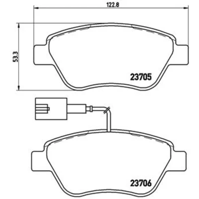 Afbeelding van Brembo Remblokset P 23 085