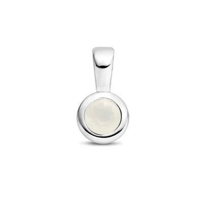 Afbeelding van zilver gerhodineerd hanger met geboortesteen 1335799