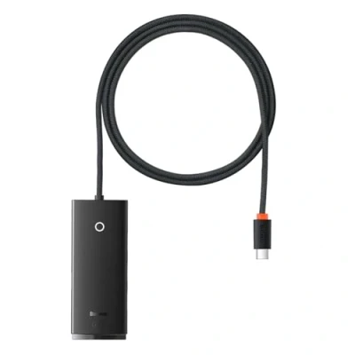 Afbeelding van Baseus Lite Series HUB adapter USB Type C 4x 3.0 1m zwart (WKQX030401)