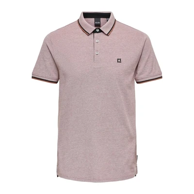 Afbeelding van Only &amp; Sons Onsfletcher Poloshirt, Heren, Maat: XS, Copper brown