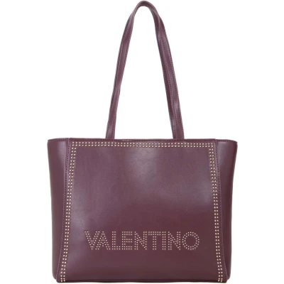 Afbeelding van VALENTINO Schoudertas Shine Re Shopping Bag Vino Wijnrood