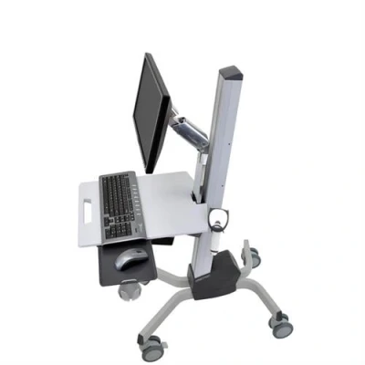 Afbeelding van Ergotron Neo Flex® TV wagen 1 voudig 25,4 cm (10) 55,9 (22) Grijs In hoogte verstelbaar, Toetsenbordhouder, Kantelbaar, Roteerbaar