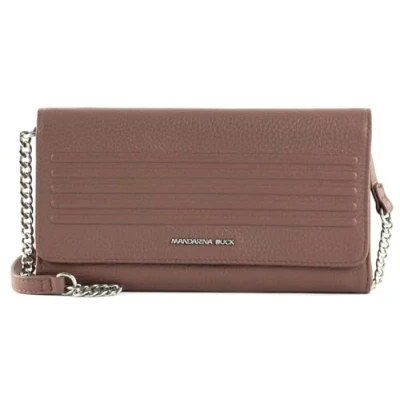 Afbeelding van MANDARINA DUCK Leren Schoudertas Avondtas I Con Wallet Bag Balsamic Bruine