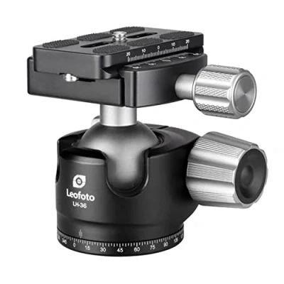 Afbeelding van Leofoto LH 36 Kogelkop met QP 70N Quick Release Plate 360 graden draaibaar Universele 3/8&quot; Statiefschroef 36+QP