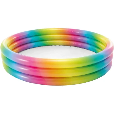 Afbeelding van Opblaasbaar Kinderzwembad Intex Multicolour Ringen 330 L 147 x 33 cm (6 Stuks)