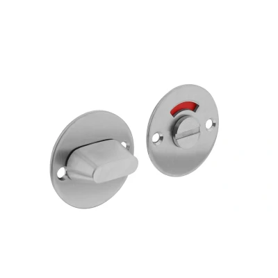 Afbeelding van WC slot rond 50mm geborsteld RVS