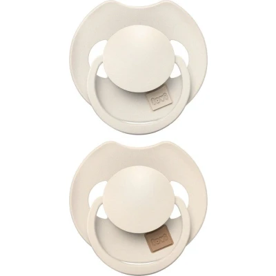 Afbeelding van Difrax LOVI Dynamische Fopspeen 18+ Maanden Lichtbeige &amp; Creme 2 Stuks
