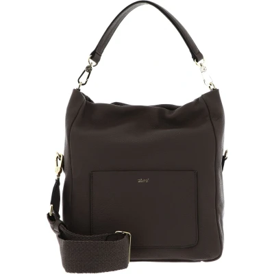 Afbeelding van abro Leren Schoudertas Leather Dalia Hobo Bag Raquel Small Tope Grijs