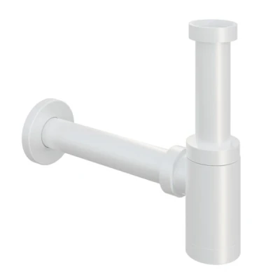 Afbeelding van HotBath Pal fonteinsifon rond Mat Wit
