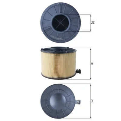 Afbeelding van Mahle Original Luchtfilter LX 4411