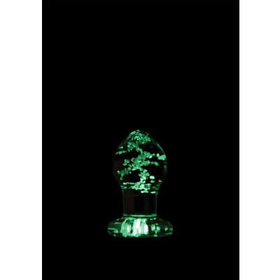 Afbeelding van Glazen Buttplug Glow in the Dark Firefly
