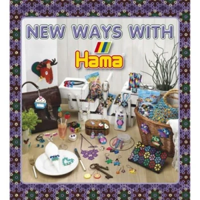 Afbeelding van Hama Perlen 399 15 Inspiration schrift nr. sjabloonboek met kleurrijke ideeën, motieven en instructies voor het knutselen strijkkralen, creatief knutselplezier groot klein