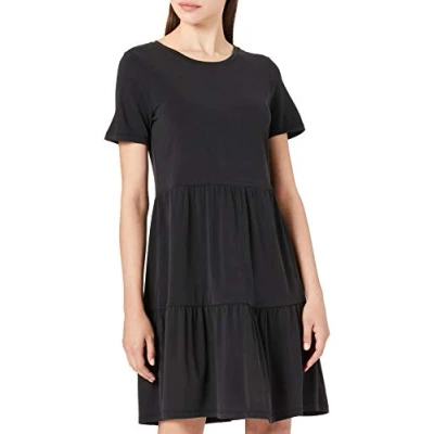 Afbeelding van VERO MODA Filli Calia Smock Dress met korte mouwen, zwart, S