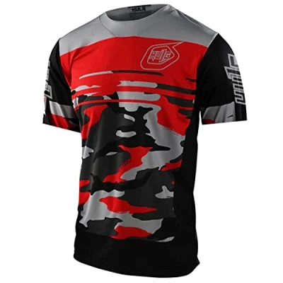 Afbeelding van Fietsshirt, voor heren, T shirt, korte mouwen, jersey, ademend, top, mountainbike, stadsfiets, multisport, fitness, stijl 3, M