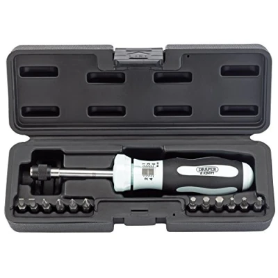 Afbeelding van Draper Expert 75170 13 delige koppelschroevendraaierset, Torx schroevendraaierset, verstelbaar, 1 5 Nm, ergonomische handgreep met zachte