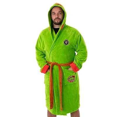 Afbeelding van Teenage Mutant ninja Turtles Heren Groene Badjas met Capuchon Ontketen je innerlijke held deze TMNT Kostuum Omarm comfort en vibe in stijl