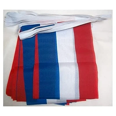 Afbeelding van Nederland 4 meter BUNTING Vlag 20 vlaggen 6&#039;&#039; x 4&#039;&#039; Nederlandse STRING 10 15 cm AZ FLAG