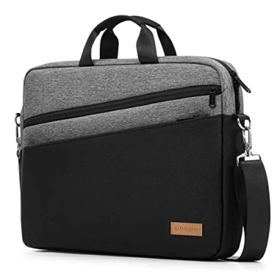 Afbeelding van Laptoptas 15/15,6/16 Inch, Laptop Aktetas/Schoudertas, Meerdere Vakken, Waterafstotende Tas, Zakelijk/Reizen/College Notebooktas Compatibel met Macbook/Surface/Dell/HP/Lenovo/ASUS/Acer