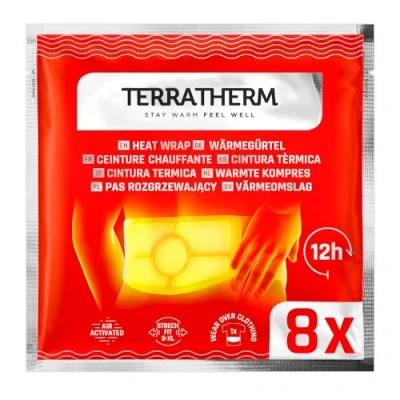 Afbeelding van Warmtegordel 12 uur weldadige, diepe warmte, zelfklevende rugwarmer verwarmende pleister voor het ruggebied zelfverwarmende warmtepleister rug lucht geactiveerd 8 stuks