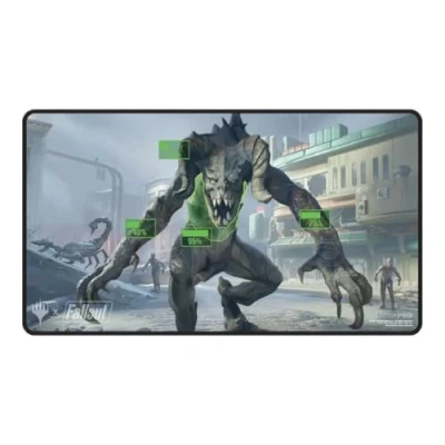 Afbeelding van Ultra Pro Magic: the Gathering Fallout Black Stitched Commander Playmat: V.A.T.S.