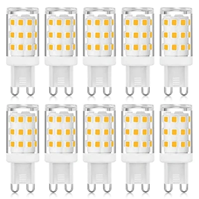 Afbeelding van G9 LED lampen, flikkervrij, 3 W, komt overeen met 20 25 28 33 warm wit, 3000 K, energiebesparend, fitting, niet dimbaar, AC 220 240 V, 10 stuks