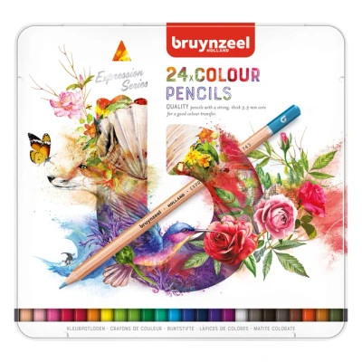 Afbeelding van Kleurpotloden Bruynzeel Expression colour blik à 24 stuks