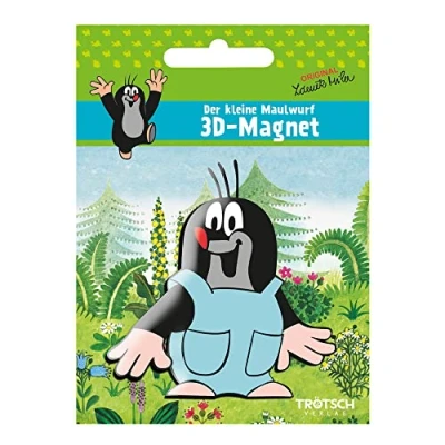 Afbeelding van Trötsch Der kleine Maulwurf 3D Magnet mit blauer Hose