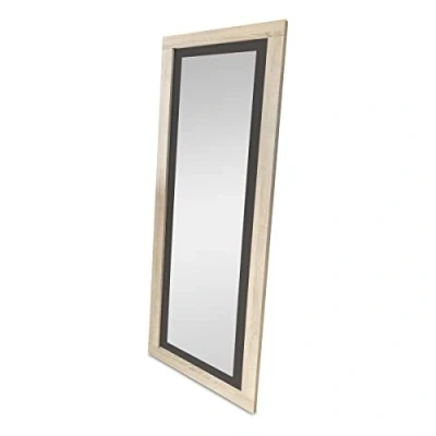 Afbeelding van Mattfy full body spiegel muurschildering, model Victoria, praktisch en functioneel, cambria grafiet, afmetingen: 60 cm (breedte) x 180 (hoogte) 3,5 (achtergrond)