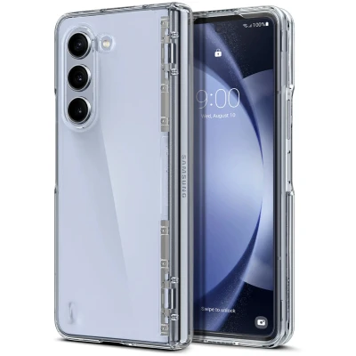 Afbeelding van Samsung Galaxy Z Fold 5 Hoesje Kunststof Spigen Backcover/Hardcase Transparant Telefoonhoesje