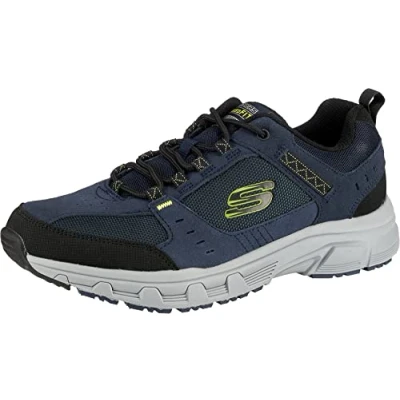 Afbeelding van Skechers heren Oak Canyon Wandelschoen, Blauw Navy Lime Nvlm, 45 EU