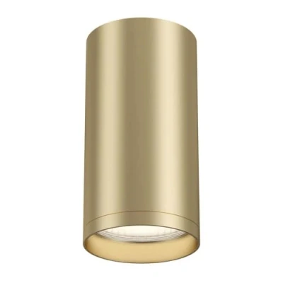Afbeelding van MAYTONI DECORATIVE LIGHTING Moderne plafondspot FOCUS S inbouwspot van aluminium in mat goud Basic Design voor 1xGU10 10W excl. woonkamer, keuken, slaapkamer, eetkamer, kantoor