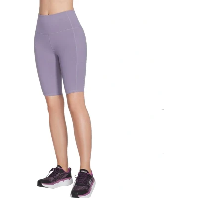 Afbeelding van Skechers Go Walk High Waisted Bike Short W3SH53 GYPR, Vrouwen, Purper, Shorts, maat: XS