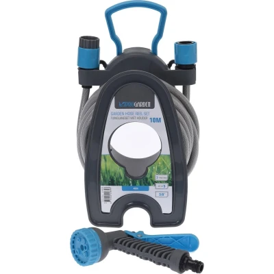 Afbeelding van Tuinslangset met haspel Pro Garden 10 meter (7 standen)